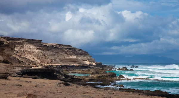 Costa oeste erodida de Fuerteventura — Fotografia de Stock