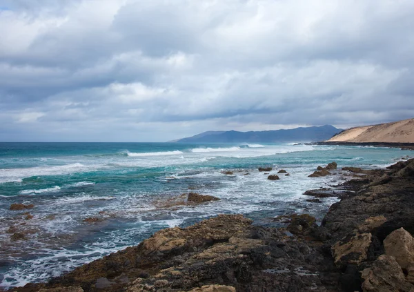 Eroded west coast of Fuerteventura — Stock Photo, Image