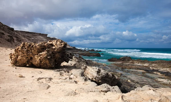 Eroded west coast of Fuerteventura — Stock Photo, Image