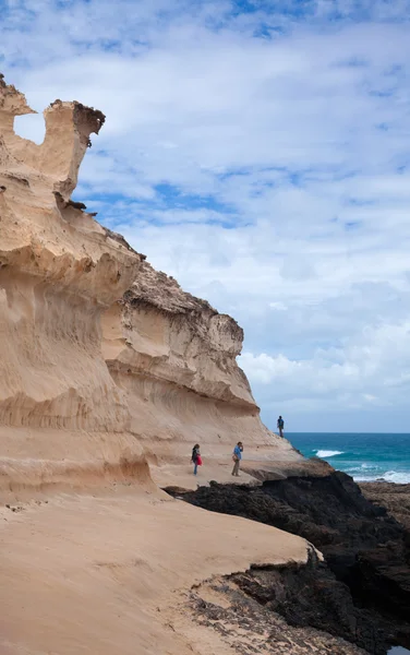 Fuerteventura erozyona uğramış Batı kıyıları — Stok fotoğraf