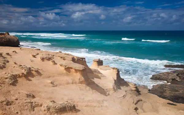 Eroded west coast of Fuerteventura — Stock Photo, Image