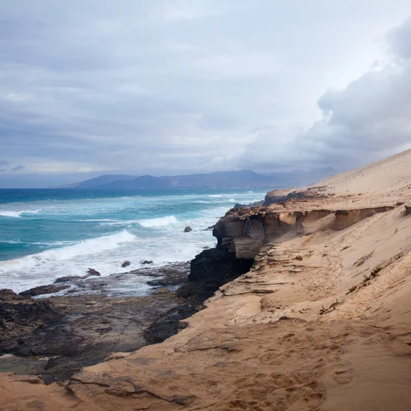 Eroded west coast of Fuerteventura — Stock Photo, Image
