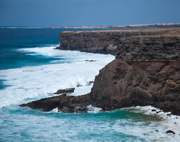 Costa oeste erodida de Fuerteventura — Fotografia de Stock