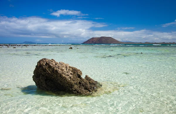 Norte de Fuerteventura, Corraejo Bandeira praia — Fotografia de Stock