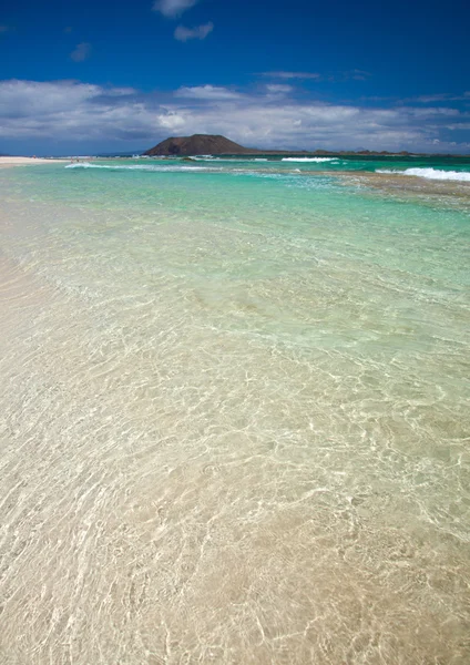 Norte de Fuerteventura, Corraejo Bandeira praia — Fotografia de Stock
