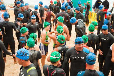 Corralejo - Nisan 07: Katılımcıların bir araya başlamadan önce