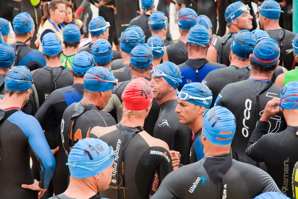 CORRALEJO - April 07: Participants assemble before the start of — Stock Photo, Image