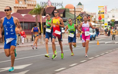Corralejo - Nisan 07: Katılımcıların bir araya başlamadan önce