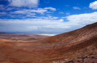 İç kısımda Kuzey fuerteventura, montana de ecanfraga görünümünden
