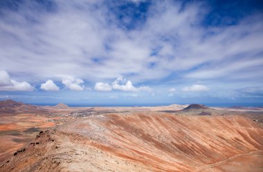 İç kısımda fuerteventura, montana de arena doğru görünümü