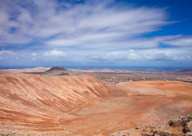 İç kısımda fuerteventura, montana de arena doğru görünümü