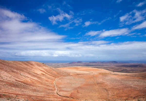 İç kısımda Kuzey fuerteventura, montana de ecanfraga görünümünden — Stok fotoğraf