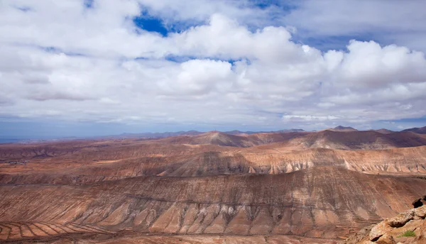 Intérieur Nord Fuerteventura, vue du Montana de Ecanfraga — Photo