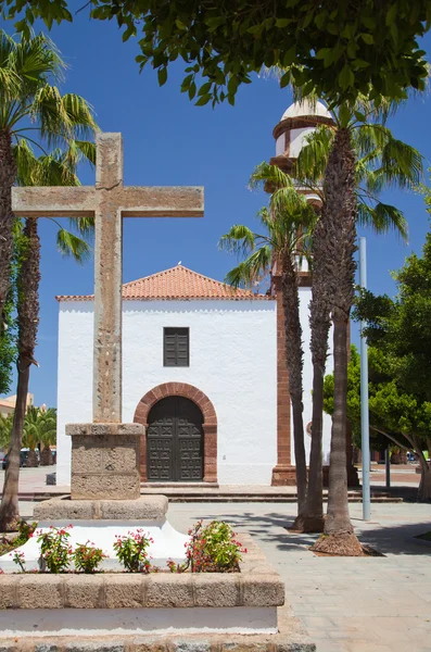 Śródlądowych centrum fuerteventura, Kościół w antigua — Zdjęcie stockowe