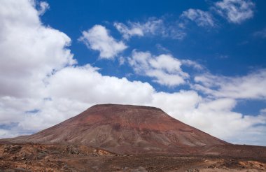 Fuerteventura, dağ yolu betancuria ve pajara arasında