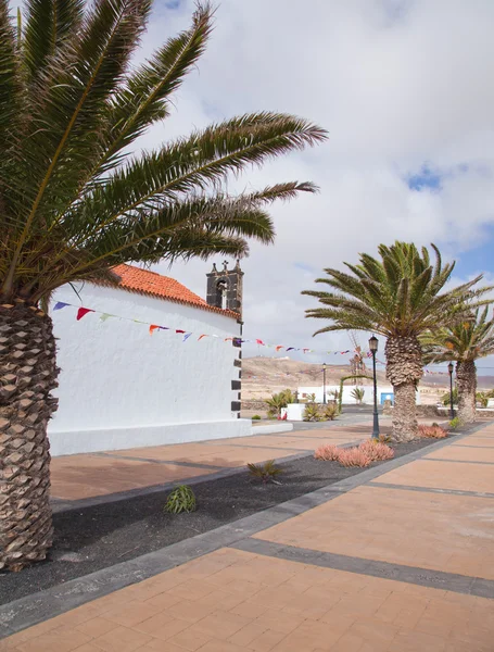 Utara Fuerteventura, gereja di Lajares — Stok Foto
