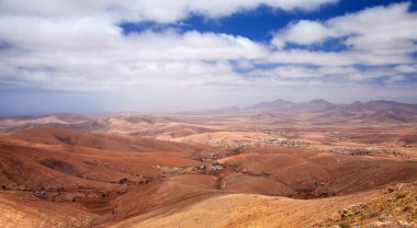 Merkez fuerteventura, Kanarya Adaları, görünümden mirador de GUIlerdir