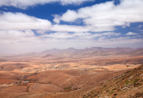 Zentral fuerteventura, Kanarische Inseln, Blick vom Mirador de guis — Stockfoto