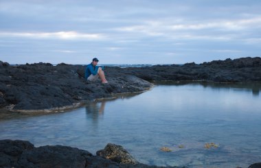 Gün batımını bekliyorlar.