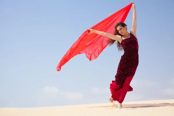 Flamenco dansare utomhus fotografering — Stockfoto