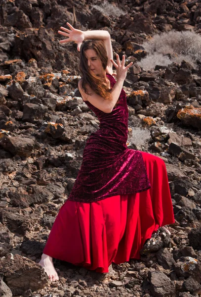 Ballerino di flamenco all'aperto servizio fotografico — Foto Stock