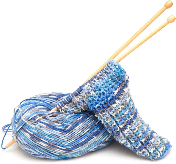 Começando a tricotar — Fotografia de Stock