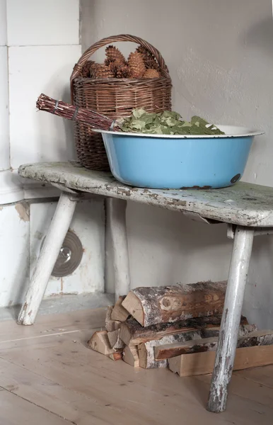 Preparing for sauna — Stock Photo, Image