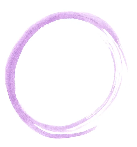 Watercolor doodle circle — Stock Photo, Image