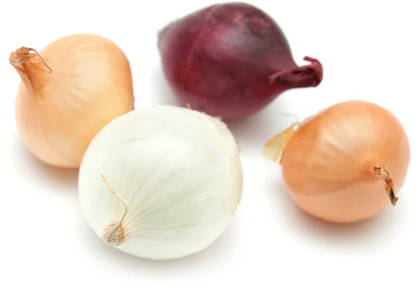 Mini onions isolated on white — Stock Photo, Image