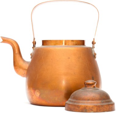 vintage copper kettle clipart