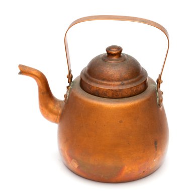 Vintage bakır çaydanlık