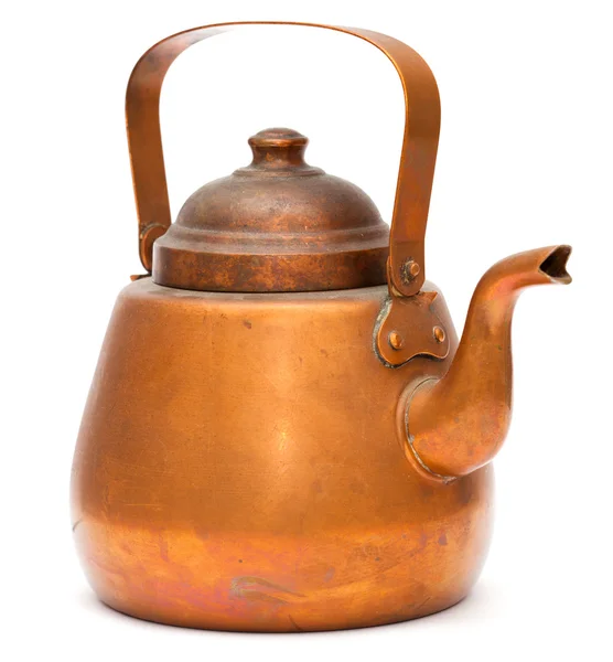 Vintage copper kettle — Stock Photo, Image