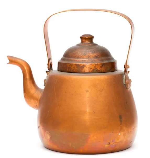 Vintage copper kettle — Stock Photo, Image