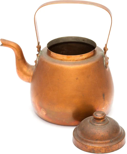 Vintage copper kettle Stock Picture