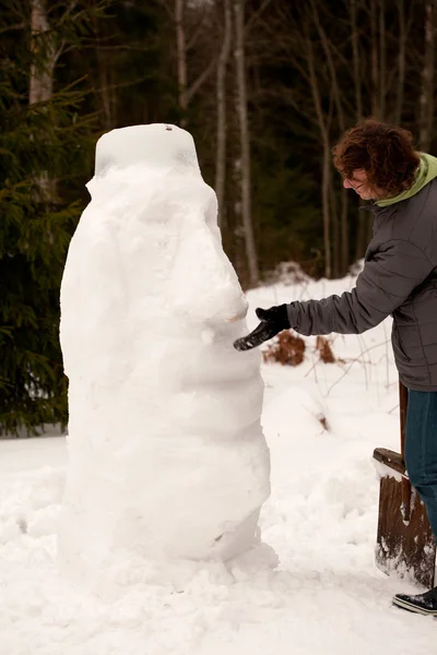 Moai de nieve —  Fotos de Stock