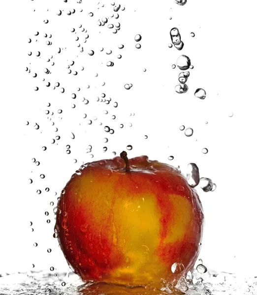 Washing apple — Stock Photo, Image