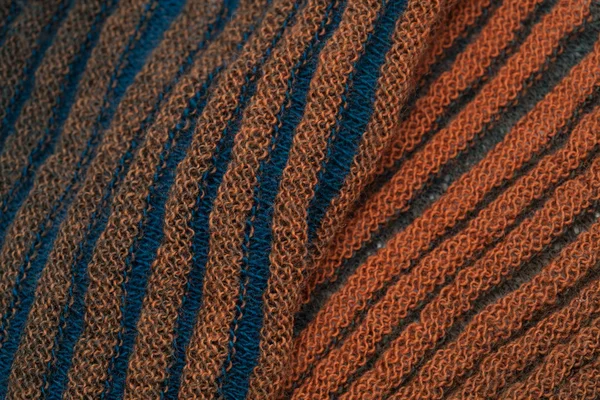 Twee-zijdige geribde gebreide sjaal — Stockfoto