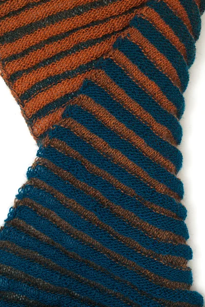 Twee-zijdige geribde gebreide sjaal — Stockfoto