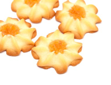 shortbread with jam clipart