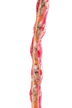 beyaz izole kırmızı fasulye bakla