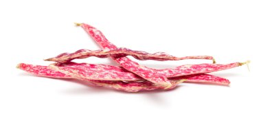 beyaz izole kırmızı fasulye bakla