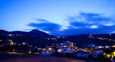 Gran canaria, ışık akşam marzagan Köyü