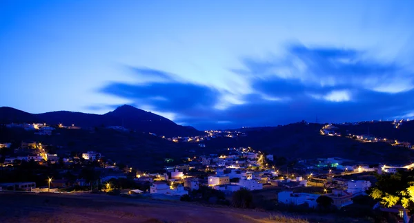 Gran canaria, ışık akşam marzagan Köyü — Stok fotoğraf