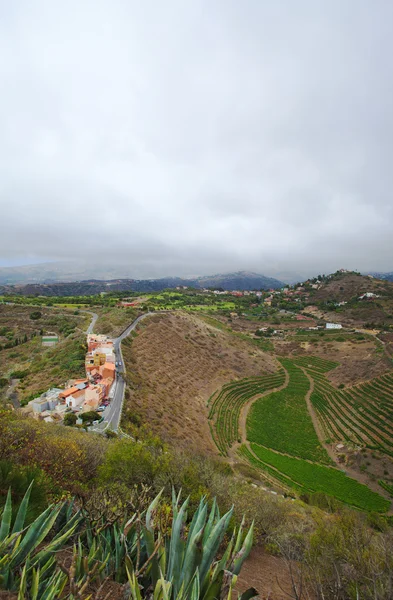 Gran canaria, pico de bandama havadan görünümü — Stok fotoğraf