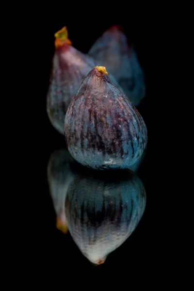 Fichi su specchio nero — Foto Stock