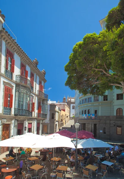 老城镇部分在大加那利岛拉斯帕尔马斯 de la vegueta — 图库照片