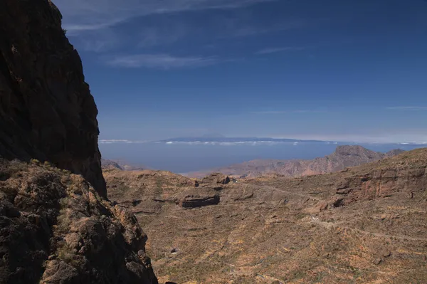 Gran Canaria Landscape Central Part Island Las Cumbres Summits Route — Stock Photo, Image