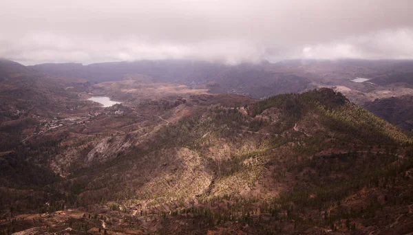 加那利群岛中部的大加那利群岛 拉斯孔布雷斯 卡米诺 德普拉塔一带的风景 — 图库照片