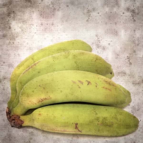 Quadrado Elegante Velho Fundo Papel Texturizado Com Bananas Das Ilhas — Fotografia de Stock
