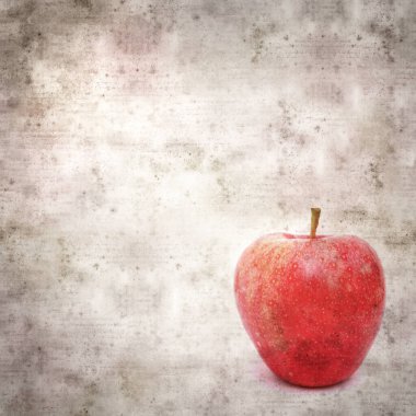 kare biçiminde eski desenli kağıt arkaplan elmalarla